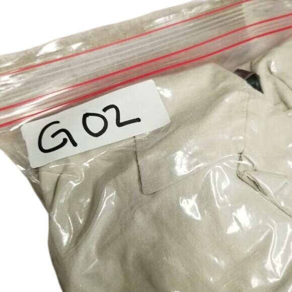 Sigrid Olsen Beige Button-Front Womens Blazer Jacket Size 8 Silk & Acetate Blend - Picture 9 of 9